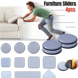 heavy-duty furniture floor protectors – 4-pack slider pads for easy moving & scratch prevention