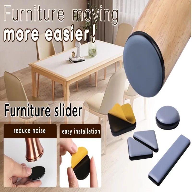 HeavyDuty Furniture Floor Protectors 4Pack Slider Pads For Easy Moving Scratch Prevention 1