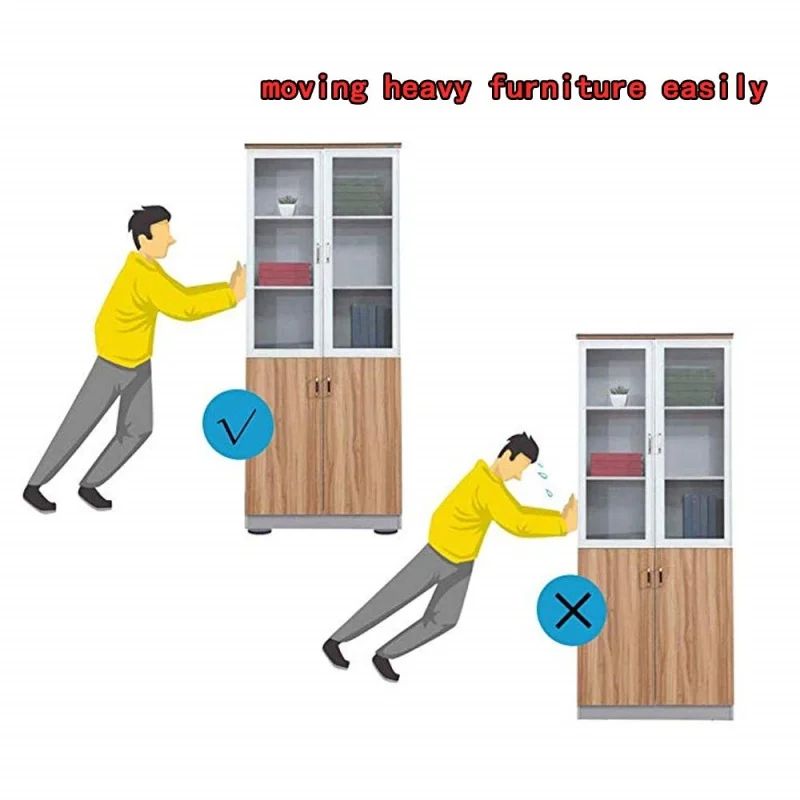 HeavyDuty Furniture Floor Protectors 4Pack Slider Pads For Easy Moving Scratch Prevention 2