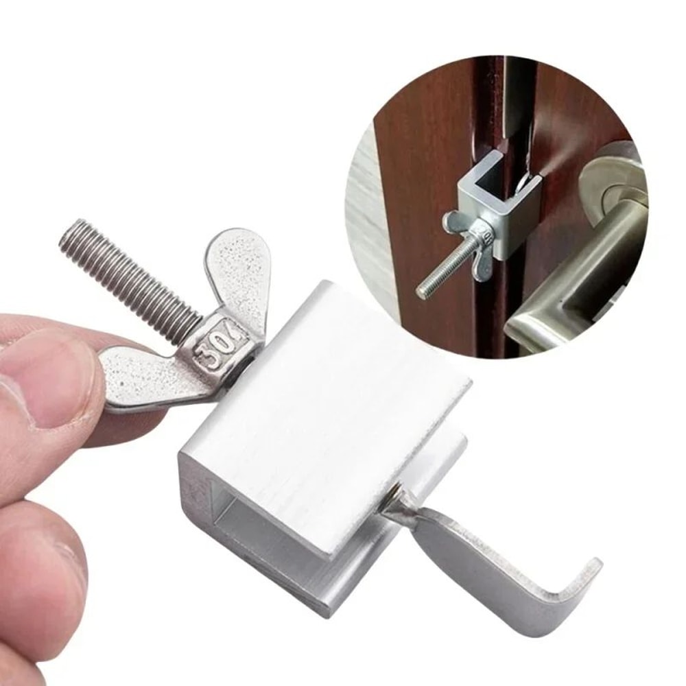 SecureStay Portable Travel Door Lock DualNut Safety Stopper 3