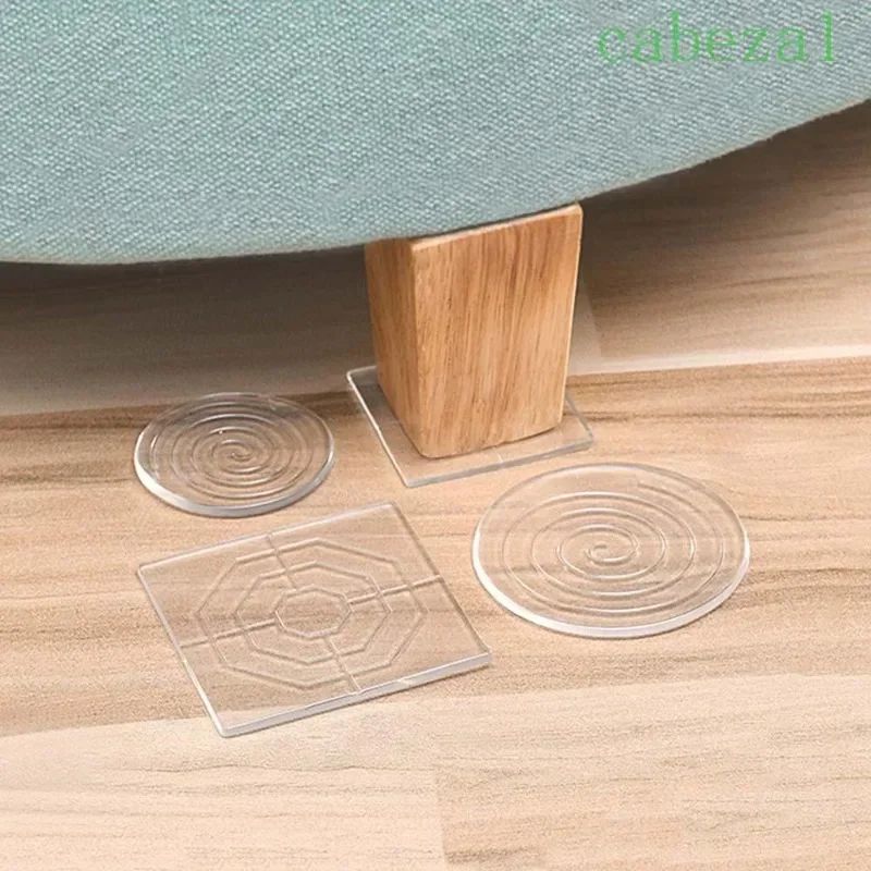 Transparent Silicone NonSlip Furniture Pad Set 4Pack AntiSlip AntiVibration Floor Protectors 1