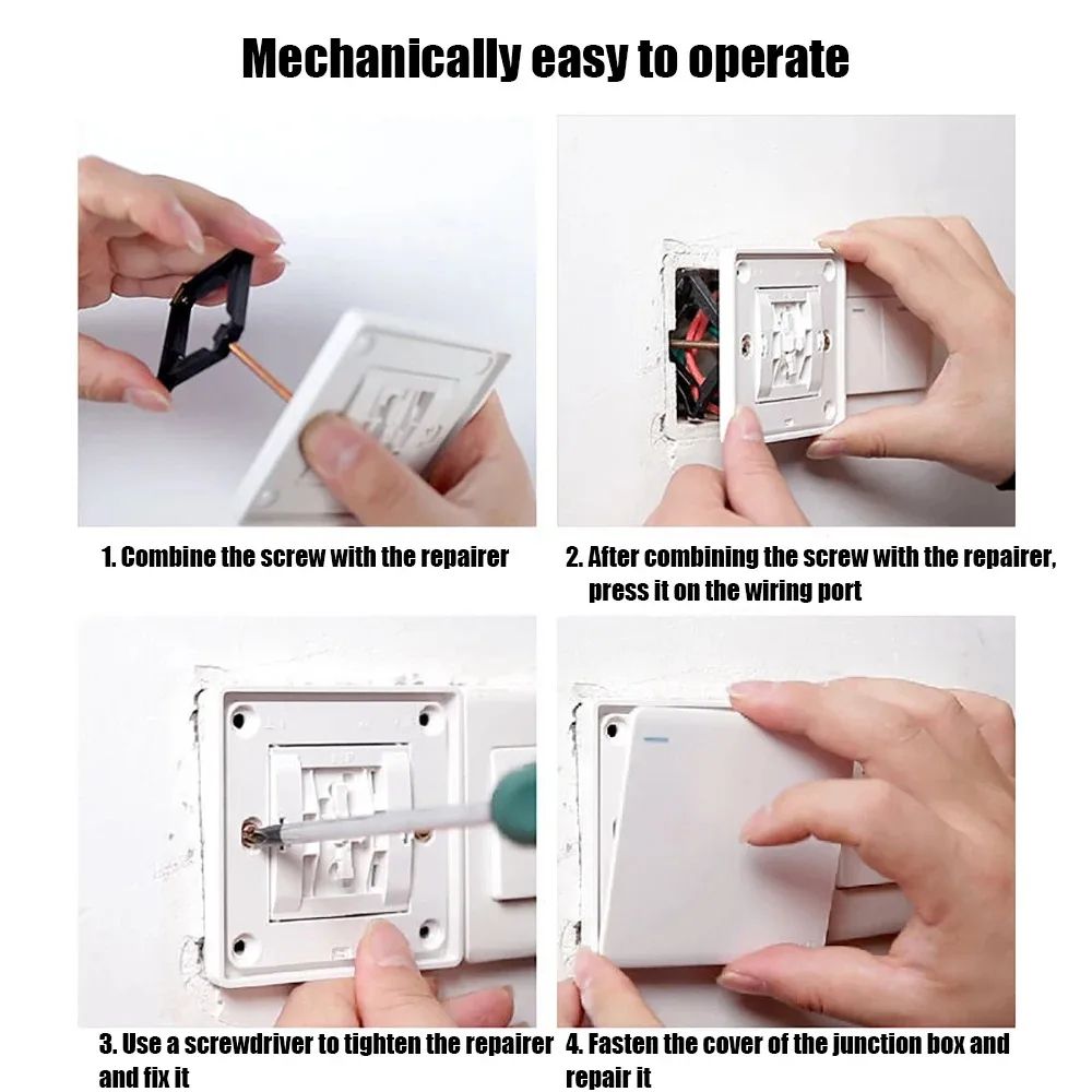 Premium 86 Mm Wall Switch Outlet Box Repair Kit 10Pack 5