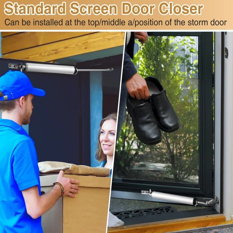 SoftClose Automatic Door Closer 35 Kg Pneumatic Adjustable Door Stop Hardware 1