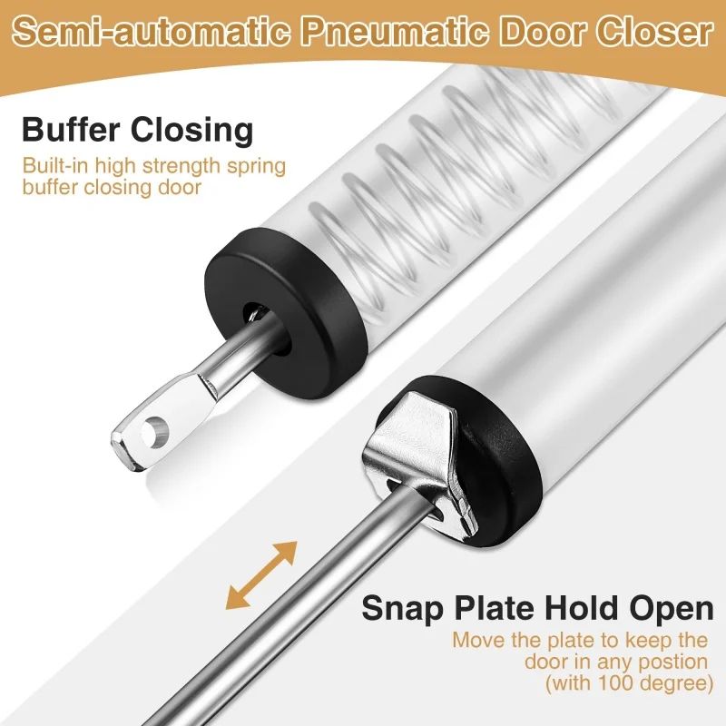 SoftClose Automatic Door Closer 35 Kg Pneumatic Adjustable Door Stop Hardware 3