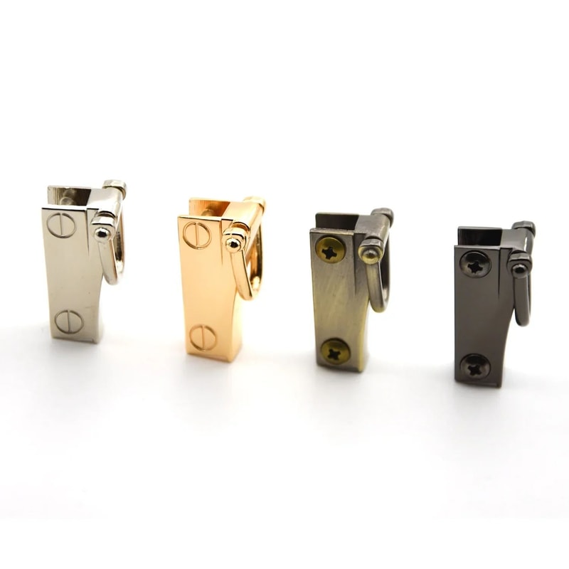 Metal SideClip DRing Bag Buckle Connector 2 Pcs Durable Purse Hardware For DIY Bags Strap Replace 1