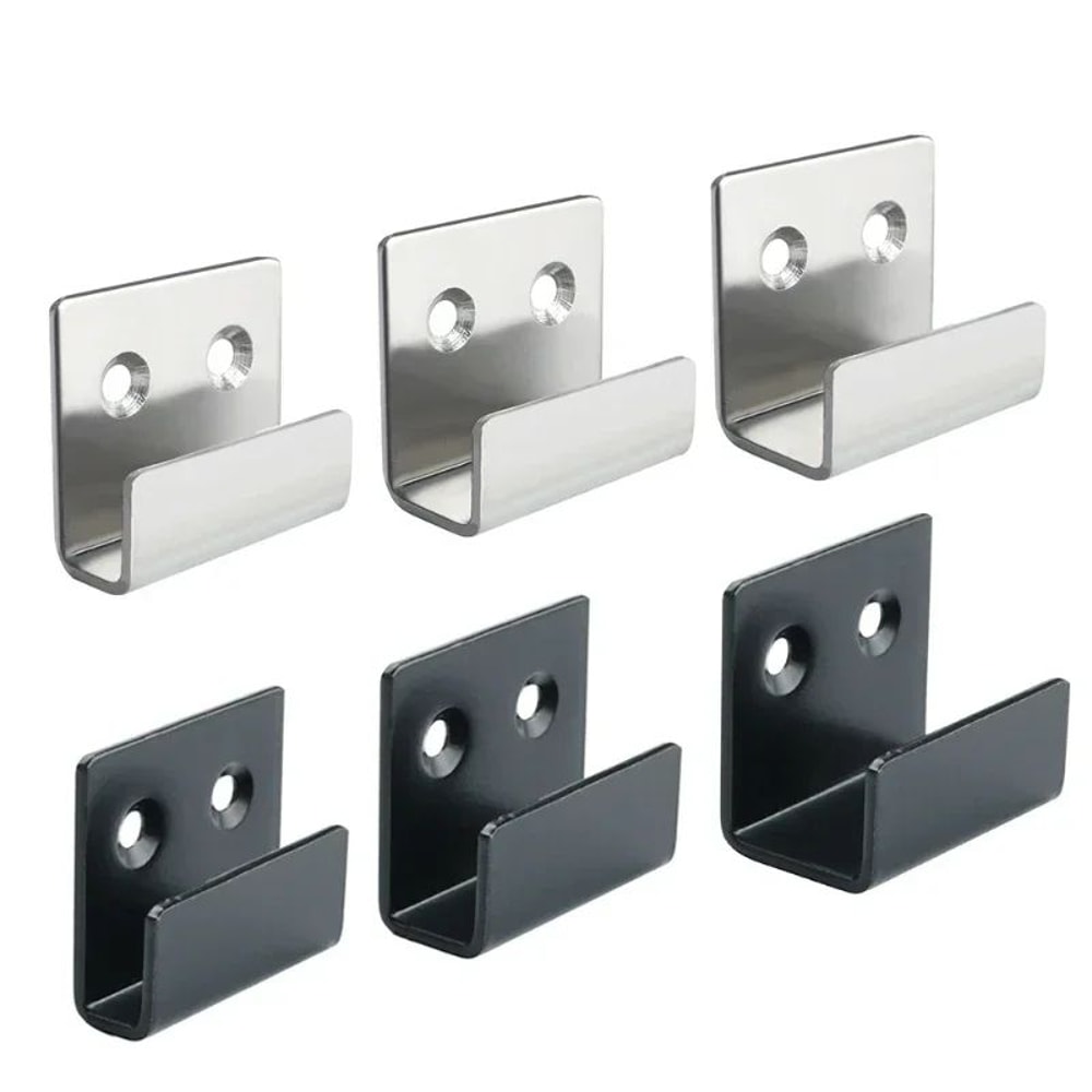 4Piece Stainless Steel Tile Display Holder Set HeavyDuty Wall Mount Brackets 0