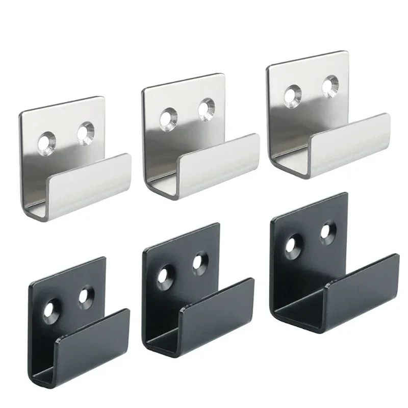4Piece Stainless Steel Tile Display Holder Set HeavyDuty Wall Mount Brackets 0