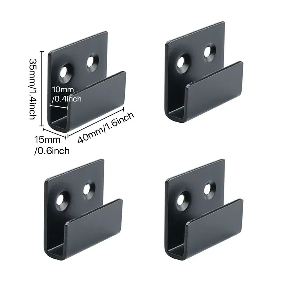 4Piece Stainless Steel Tile Display Holder Set HeavyDuty Wall Mount Brackets 6