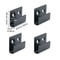 4Piece Stainless Steel Tile Display Holder Set HeavyDuty Wall Mount Brackets 6