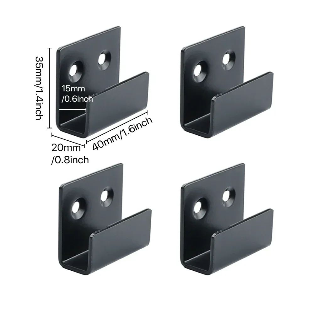4Piece Stainless Steel Tile Display Holder Set HeavyDuty Wall Mount Brackets 7