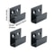 4Piece Stainless Steel Tile Display Holder Set HeavyDuty Wall Mount Brackets 7