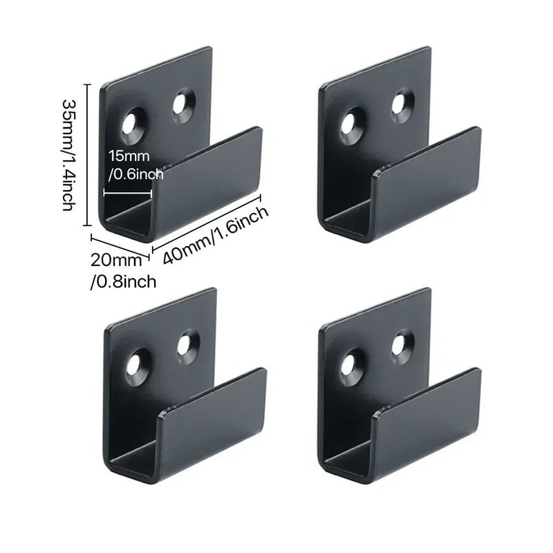 4Piece Stainless Steel Tile Display Holder Set HeavyDuty Wall Mount Brackets 7