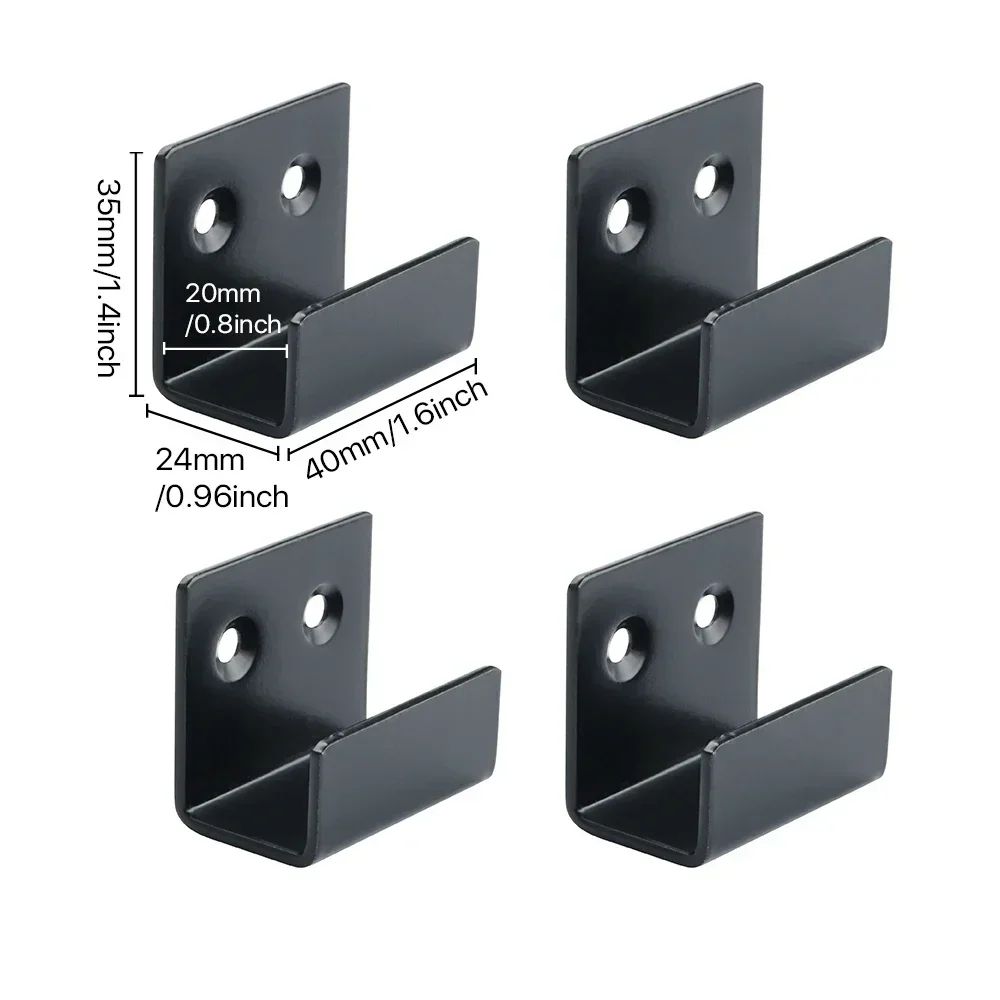 4Piece Stainless Steel Tile Display Holder Set HeavyDuty Wall Mount Brackets 8