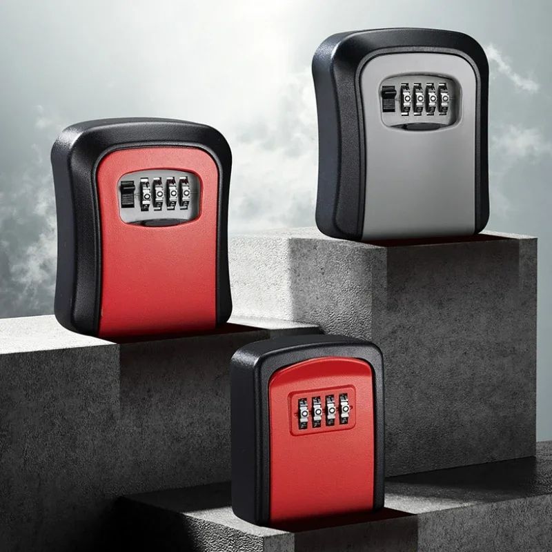 Smart WallMounted Code Key Safe Outdoor Resettable Password Lock Box For Spare Keys 0