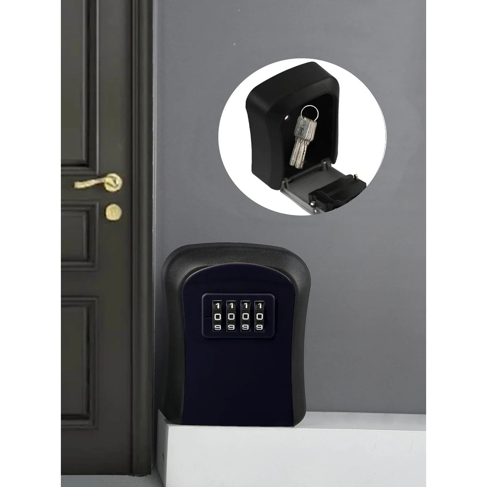 Smart WallMounted Code Key Safe Outdoor Resettable Password Lock Box For Spare Keys 7