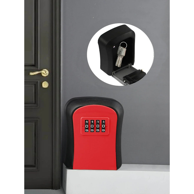 Smart WallMounted Code Key Safe Outdoor Resettable Password Lock Box For Spare Keys 6