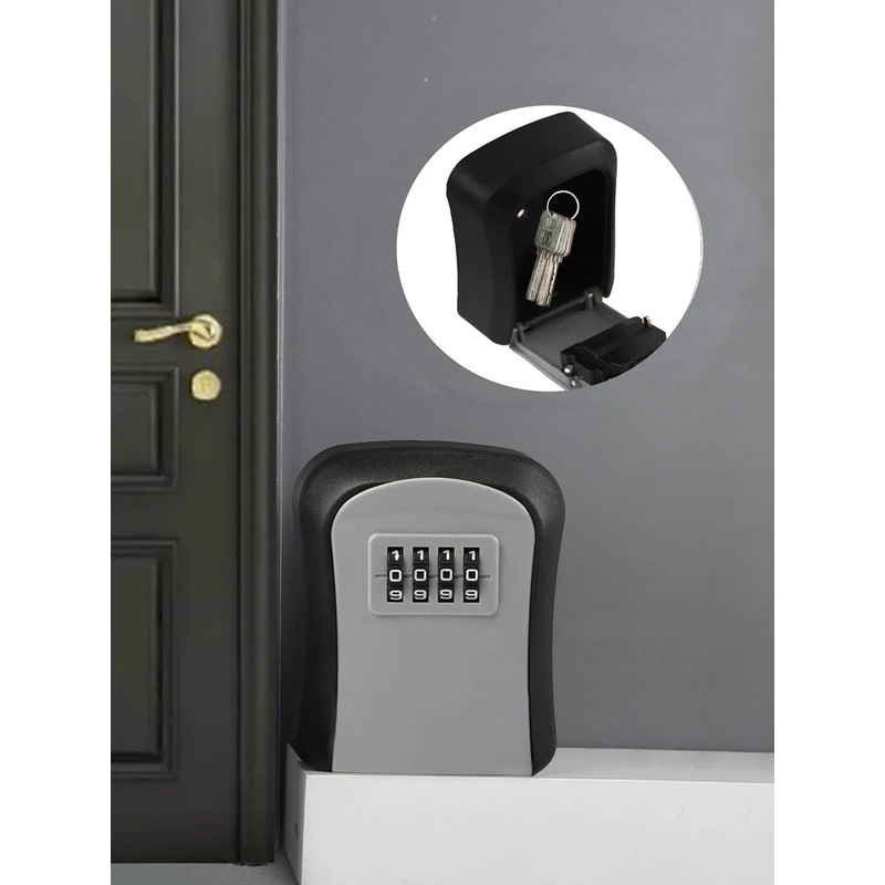 Smart WallMounted Code Key Safe Outdoor Resettable Password Lock Box For Spare Keys 8