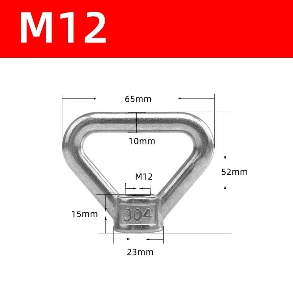 HeavyDuty Stainless Steel Lifting Eye Nut M8M20 Secure Ring Bolt For Safe Rigging Hoisting 8