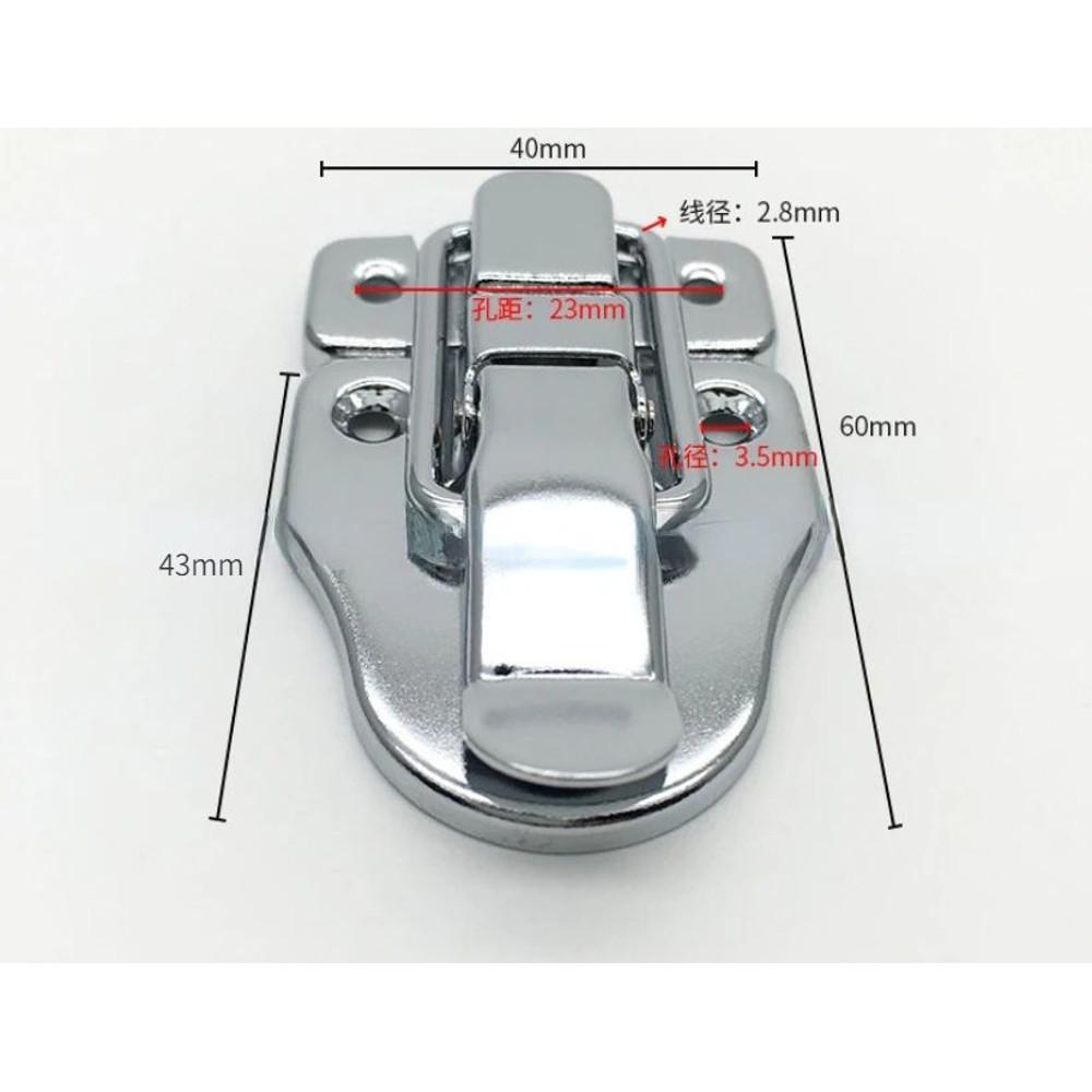 Vintage Wood Box Hasp Decorative Jewelry Box Latch Suitcase Clasp 40x62 Mm 2