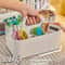 Compact 5Compartment Portable Desk Organizer Plastic Storage Basket With Handle 3