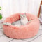 CozyNest Plush Round Pet Bed Soft Indoor Dog Cat Bed 2
