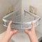 Deluxe Corner Tension Shower Caddy Stainless Steel Wall Corner Shelf Organizer 2