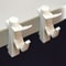 SpaceSaving NoDrill Curtain Rod Bracket Set 3