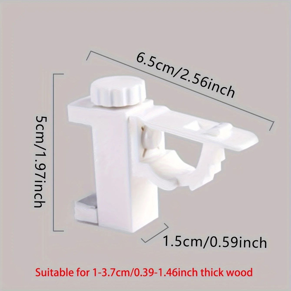 SpaceSaving NoDrill Curtain Rod Bracket Set 4