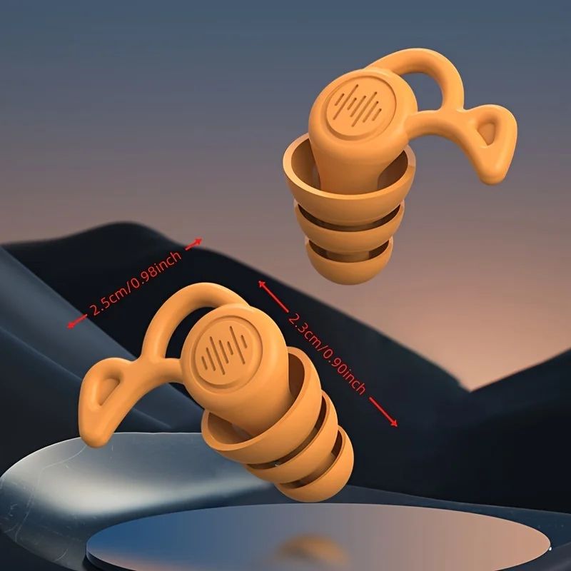 UltraSoft Reusable Silicone Earplugs NoiseCancelling Earplugs For Sleep Travel 0
