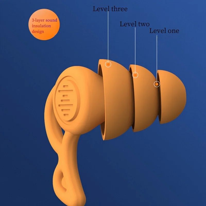 UltraSoft Reusable Silicone Earplugs NoiseCancelling Earplugs For Sleep Travel 2