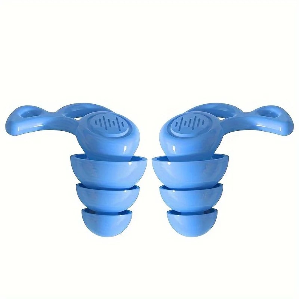 UltraSoft Reusable Silicone Earplugs NoiseCancelling Earplugs For Sleep Travel 5