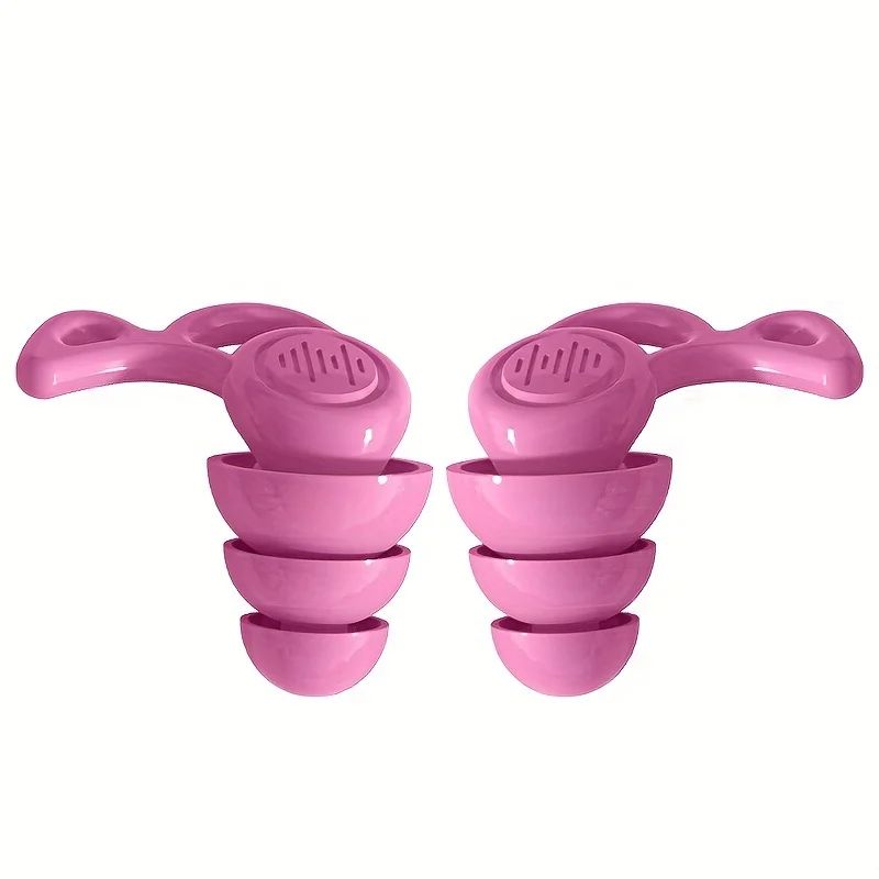 UltraSoft Reusable Silicone Earplugs NoiseCancelling Earplugs For Sleep Travel 10