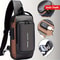 CompactSecure Mens AntiTheft Chest Bag Durable Oxford Crossbody Sling For Travel Motorcycle Use 0