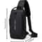 CompactSecure Mens AntiTheft Chest Bag Durable Oxford Crossbody Sling For Travel Motorcycle Use 3