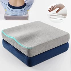comforttail ergonomic memory foam office cushion - tailbone & hemorrhoid relief seat pad