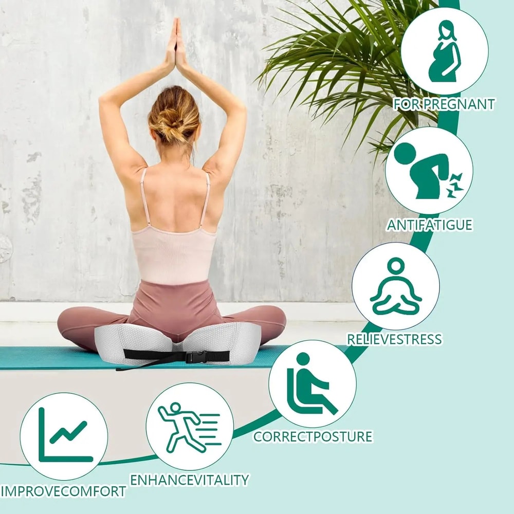 ErgoRelief Memory Foam Coccyx Seat Cushion 3