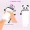 Cute Panda Silicone Pencil Case 2in1 Soft Pen Holder Zippered Pencil Pouch 3