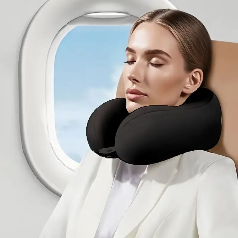 TravelReady UShaped Neck Pillow Ergonomic Comfort For Travel Office Naps 5