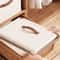 LinenEase Linen Clothes Storage Box Foldable Fabric Closet Organizer With Zipper 4