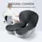 Premium Ergonomic Seat Cushion With Back Support AllDay Comfort Pad For Office Chairs Work From H 0