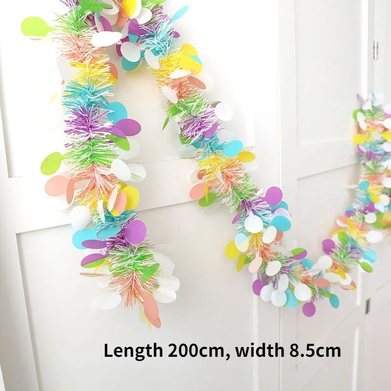 Lush Eucalyptus Garland With White Flowers 708 Artificial Greenery For Home Party Holiday Decor 5