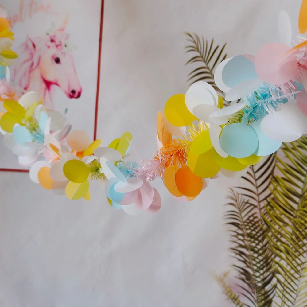 Lush Eucalyptus Garland With White Flowers 708 Artificial Greenery For Home Party Holiday Decor 8