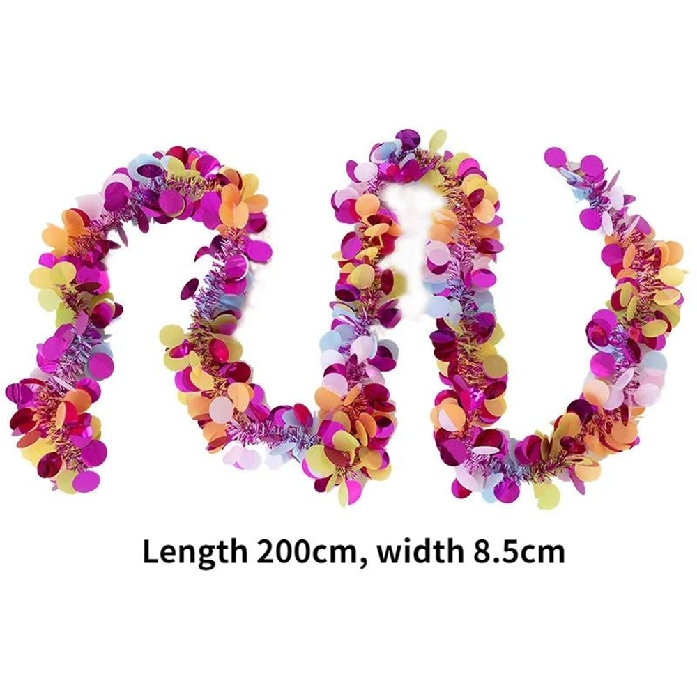 Lush Eucalyptus Garland With White Flowers 708 Artificial Greenery For Home Party Holiday Decor 13