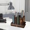 Rustic European Wooden Desk Organizer Pen Holder Box 1
