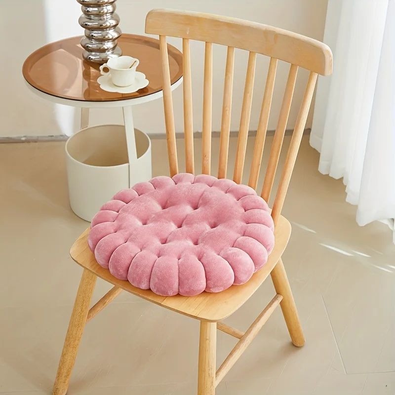 Cozy Biscuit Plush Cushion Chair Pad Soft CookieStyle Tatami Back Pillow For Decor Comfort 12