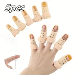 5-piece adjustable finger splint set - breathable injury support & sports protection for men and women