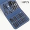 Premium 16Piece Professional Manicure Set With Precision Cuticle Nippers And Leather Travel Case 10