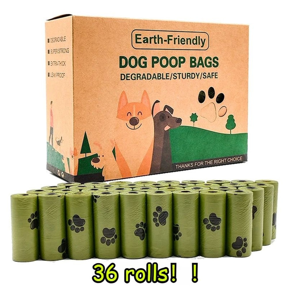 Bulk PawPrint Leak Proof Dog Poop Bags 540 Pack Pet Waste Bag Refill Rolls 0