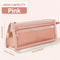 Clear Mesh Pencil Case DoubleLayer Pencil Pouch Travel Pen Bag Organizer 8