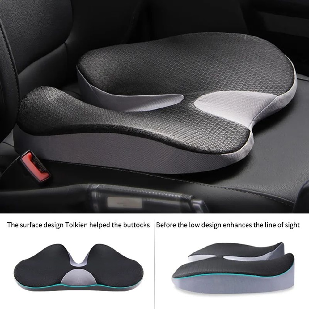 Premium Orthopedic Memory Foam Seat Cushion Tailbone Sciatica Pain Relief Coccyx Cushion 1